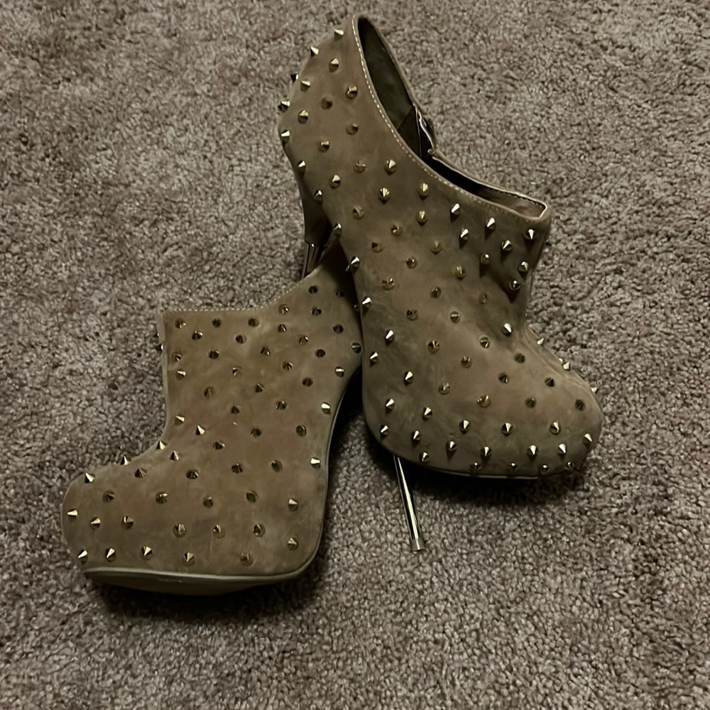 Shoedazzle Spiked Bootie